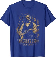 America’s 250th Abraham-Lincoln Playing Guitar Retro Vintage T-Shirt