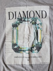 Diamond Supply Co. Men’s Gray Graphic Logo Crew Neck Short Sleeve Tee Size XL