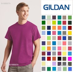 Gildan – Heavy Cotton T-Shirt – 5000 60 colors 100% Cotton S,M,L,XLs