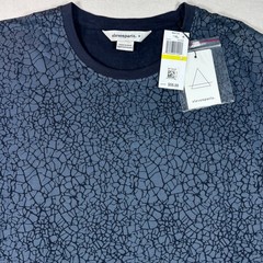 Eleven Paris Mens Blue Nights Cracked Graphic Abstract Print T-Shirt Size M