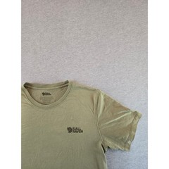 Fjallraven Tornetrask Tee Mens Small Green Graphic Back Mountain Logo T-Shirt