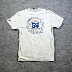 Gildan Softstyle CVC T-Shirt Mens M Gray Command Alkon 50th Anniversary Graphic