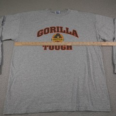 Vintage Gorilla Glue Shirt Mens Extra Large XL Gray Y2K Promo Tough Heavyweight