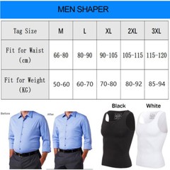 Men Gynecomastia Compression Shirts Slimming Undershirt Tank Top Abs Body Shaper