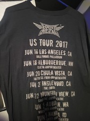 Babymetal Tour 2017 XL T Shirt