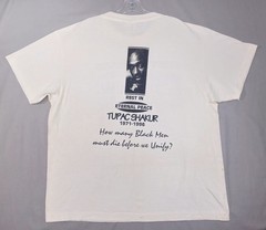 Vintage Double-Sided Tupac 2Pac T-Shirt Memorial In Memory 1996 90s Men’s XL