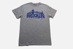 Fifth Sun Mens Brooklyn, New York Brooklyn Bridge Gray Shirt New S, M