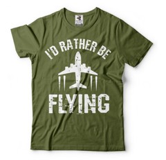 I’d Rather Be Flying Airplane Pilot Shirt Flying Gift Tee Pilot Shirts For Men