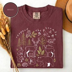 Comfort Colors Respect The Locals Shirt, National Park Tee, Camping T-Shirt
