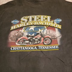 Harley Davidson Shirt Mens 2x Black Steel City Chattanooga tenn.