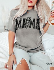 Mama Lightning Bolt Shirt Trendy Graphic T-Shirt Casual Tee