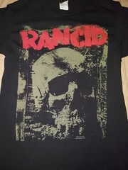 2 RANCID T SHIRTS MENS SMALL BLACK PUNK ROCK BAND SKULL PRINT LOGO