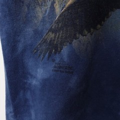 Vintage The Mountain Shirt Medium Blue Tie Dye Mountains Eagle Animals Nature