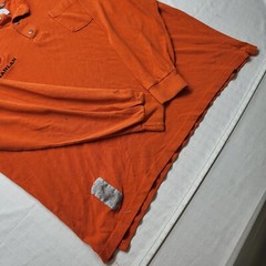 Tyndale Flame Resistant Shirt Mens 2XL Henley Orange HRC1 Long Sleeve Work