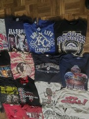 Bundle of 20 Sports Tees Vintage 80s 90s 00s and Modern Mixed Lot Mix Sizes