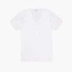 Sunspel England Mens XL White Cotton Cellular Mesh Deep V-Neck T-Shirt Knit Top