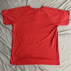 Vintage 90s Bike Blank Henley Button Red T Shirt Sz XL Made In USA Single Stitch