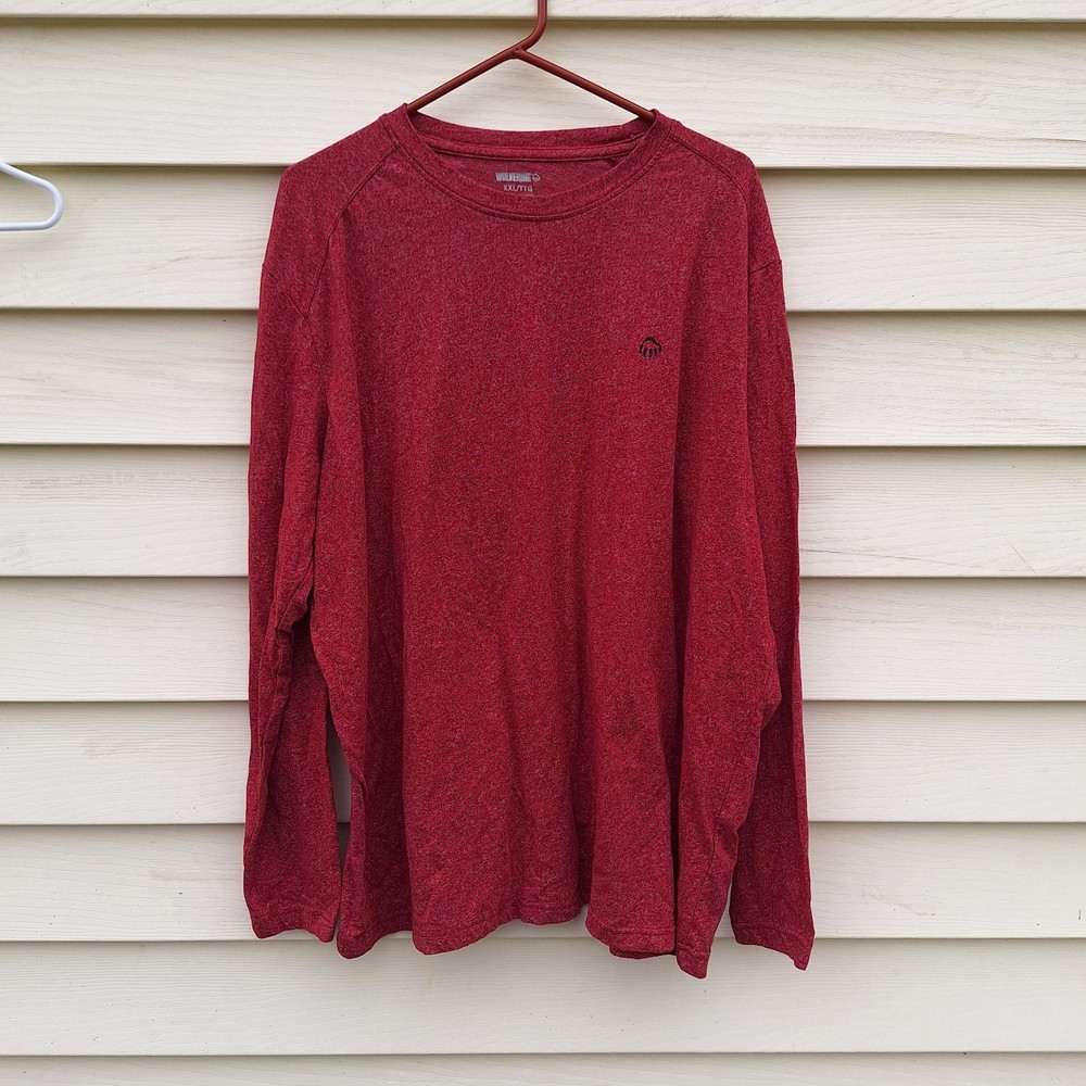 Wolverine Long Sleeve Shirt Men’s Red XXL Base Layers