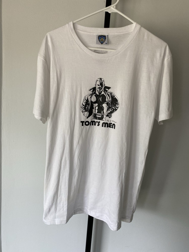 Tom Of Finland Men’s Logo Shirt Leather Daddy Toms Men Kake Size Medium