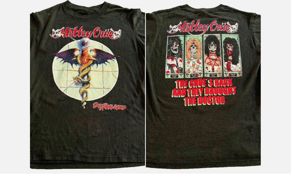 Motley Crue Dr Feel Good Vintage Double Sided Band Tee