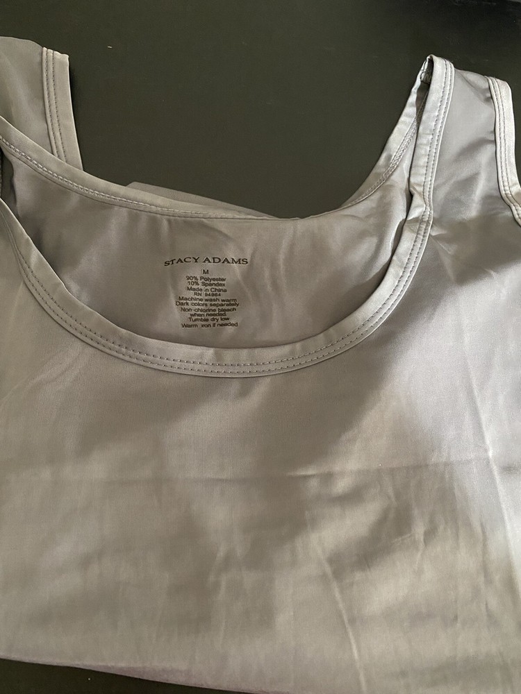 Stacy Adams Tank Tops, A Shirt,90% Polyester 10% Spandex ,machine Washable,New!!