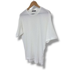 ISSEY MIYAKE Pleated Short Sleeve T-Shirt White Poly Cotton L Japan F/S