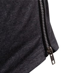 Mens Long Sleeve Hooded T-shirt Fitness Gym High Neck Stretch Shirt Hoodie