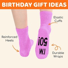 50th Birthday Gifts for Women – Socks for 50 Year Olds Cool Gifts Ideas for F…