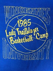 Vintage Vincennes University 80s Sports Basketball Shirt Size XL