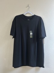 Athletic Works Men’s Black Short Sleeve Cotton T-Shirt Size XL (46-48) NEW