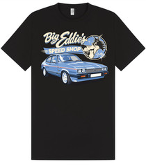 Blue MK3 Ford Capri Personalised T Shirt Add Your Registration Retro Classic