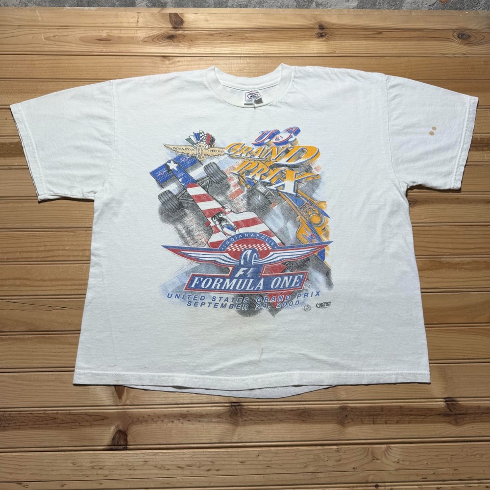 Vintage Y2K Formula One United States Grand Prix Indianapolis Motor T-Shirt – XL