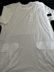 Adidas Y-3 Crepe Jersey Short Sleeve Pocket T-Shirt Tee Unisex Size S New HZ8863