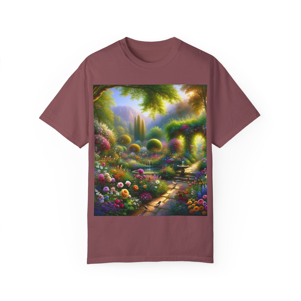 Whimsical Garden T-shirt, Nature Lover Gift, Unique Tee, Casual Everyday Wear,