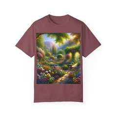 Whimsical Garden T-shirt, Nature Lover Gift, Unique Tee, Casual Everyday Wear,