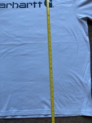 Carhartt Loose Fit Heavyweight Short-Sleeve Logo Blue TShirt Adult Size XXL 2XL