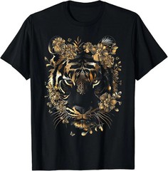Black and Gold Tiger T-Shirt – Funny Striped Animal Graphic Tee
