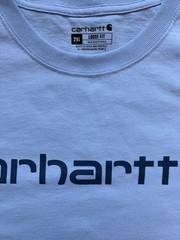 Carhartt Loose Fit Heavyweight Short-Sleeve Logo Blue TShirt Adult Size XXL 2XL