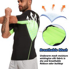 Mens Compression Athletic Fitness Shirt Base Layer Tops Tight Dry Sports Gym Tee