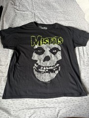 The Misfits Vintage T-shirt Men’s Tee XL Black Glenn Danzig Rockabilia Licensed