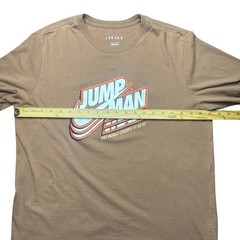 Air Jordan Jumpman Logo Brown T Shirt World Champions Mens L Crewneck
