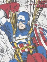 Captain America Marvel T-Shirt Mens Large New W/ Tag Comic Parachute Disney