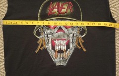 Vintage Slayer War Ensemble T-Shirt Fruit Of The Loom Tag Large