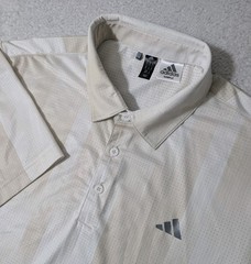 NEW Adidas Ultimate 365 Mesh Radiant Polo Shirt White/Alumin JL5283 Sample