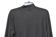 32 Degrees Heat Mens Black High Neck Stretch Comfort-Fit Long Sleeve T-Shirt M