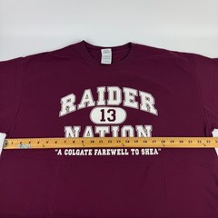Vintage Colgate University Raiders T Shirt A Farewell to Shea Stadium Adult XL