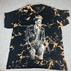 Pink Trustfall Tour Graphic T-Shirt Bleach Wash Black Medium Concert Merch