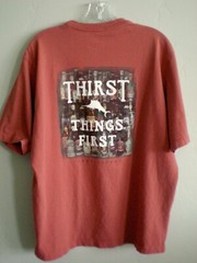 Tommy Bahama Relax T Shirt L Orange Thirst Things First 100% Cotton Chest 47 In