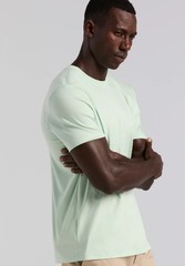 Perry Ellis Men’s Cool Interlock Crew Neck Short Sleeve Tee SILT GREEN – SMALL