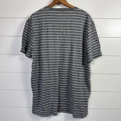 NWT Men’s Polo Ralph Lauren Custom Slim Fit Tee Shirt Gray Stripe Pattern sz XL